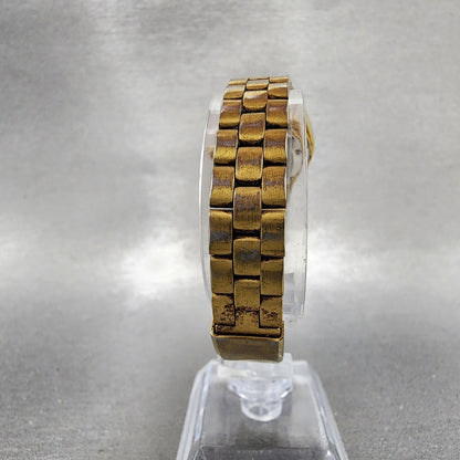 Seiko Automatic Watch Women 25mm Champagne Dial Gold Tone Daydate 42060469 Runs7