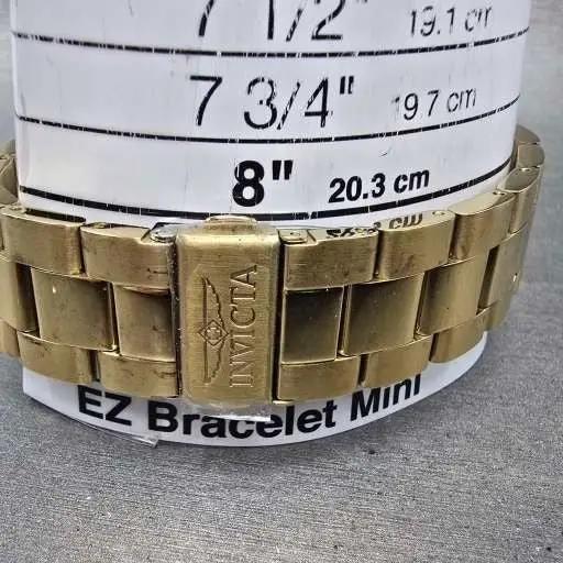 Invicta Specialty Watch Men 43mm Black Dial Gold Tone Round 4960 New Battery11