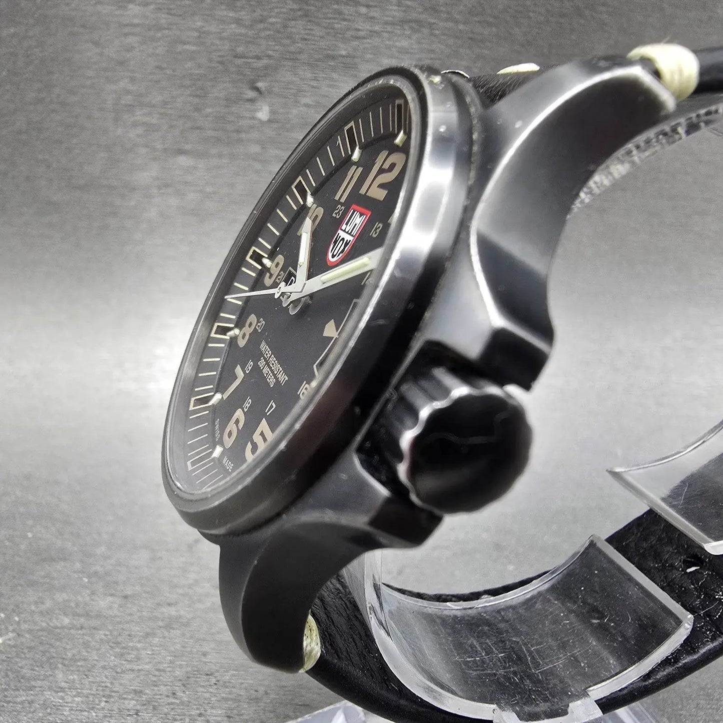 Luminox Atacama Field Watch Men 43mm Black Dial Black Tone Daydate Round New Bat2