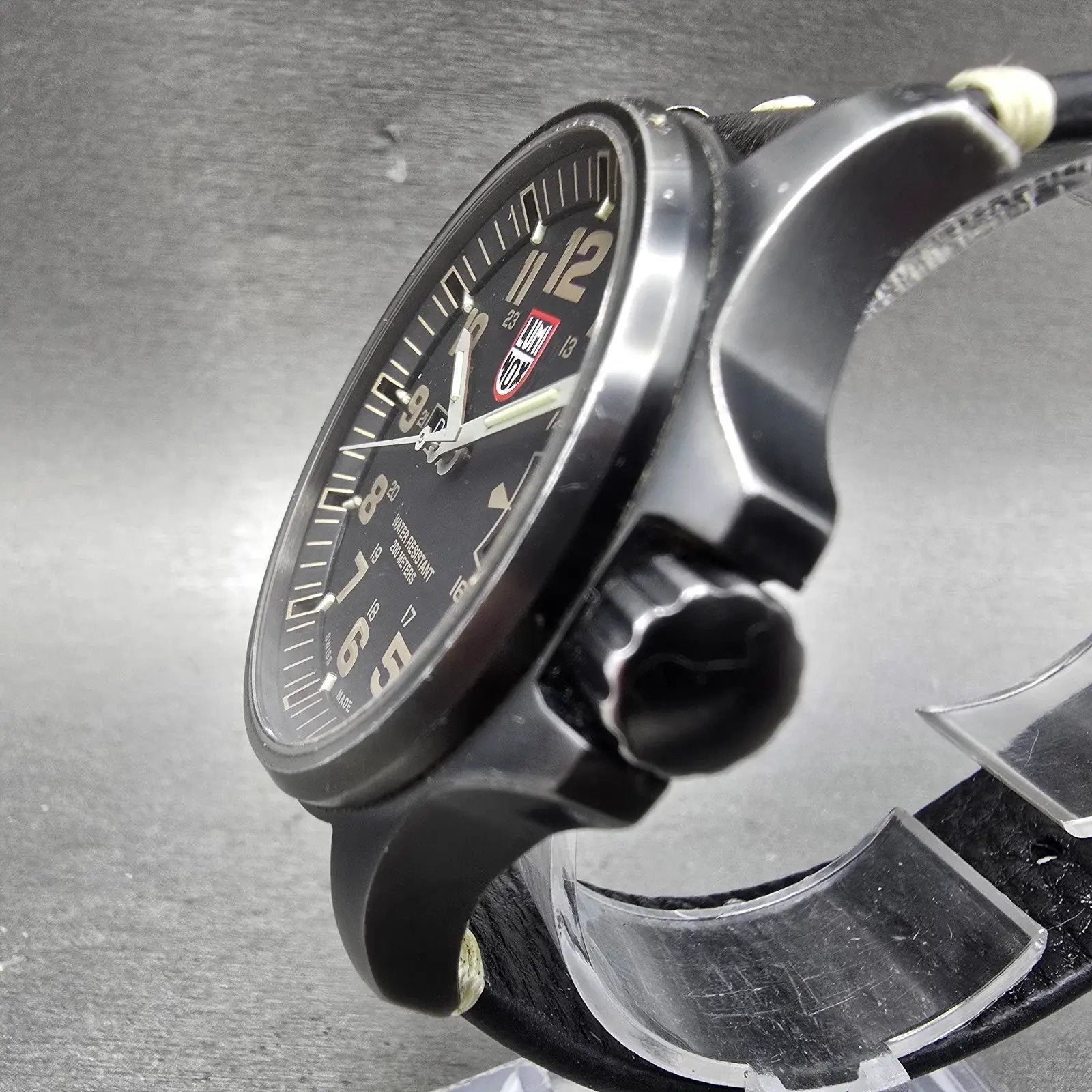 Luminox Atacama Field Watch Men 43mm Black Dial Black Tone Daydate Round New Bat2