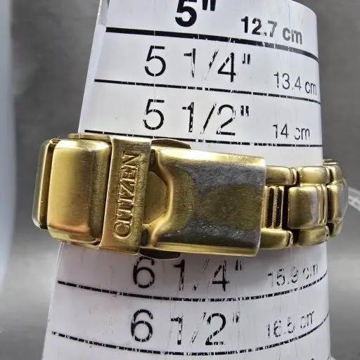 Citizen Eco-Drive Watch Women 25mm MOP Dial Gold Tone Round B230-H17311 Runs11