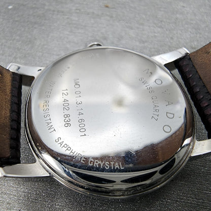 Movado Museum Watch Women 27mm Black Dial Stainless Steel Round New Battery