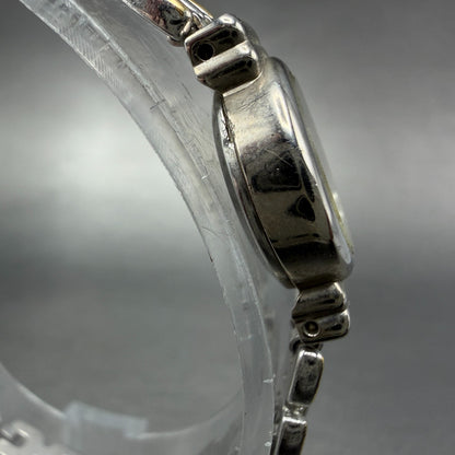 Seiko Alba Watch Women 15mm Silver Dial Two Tone Oval Y520-5070 New Battery3