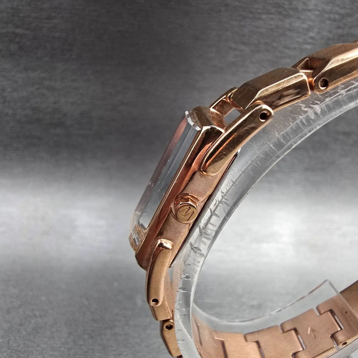Seiko Wired Watch Women 17mm MOP Dial Rose Gold Rectangle 1N01-0JZ0 New Battery2