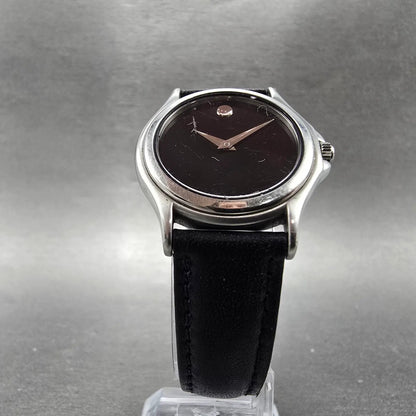 Movado Museum Watch Women 28mm Black Dial Silver Tone 84-E4-0823 New Battery5