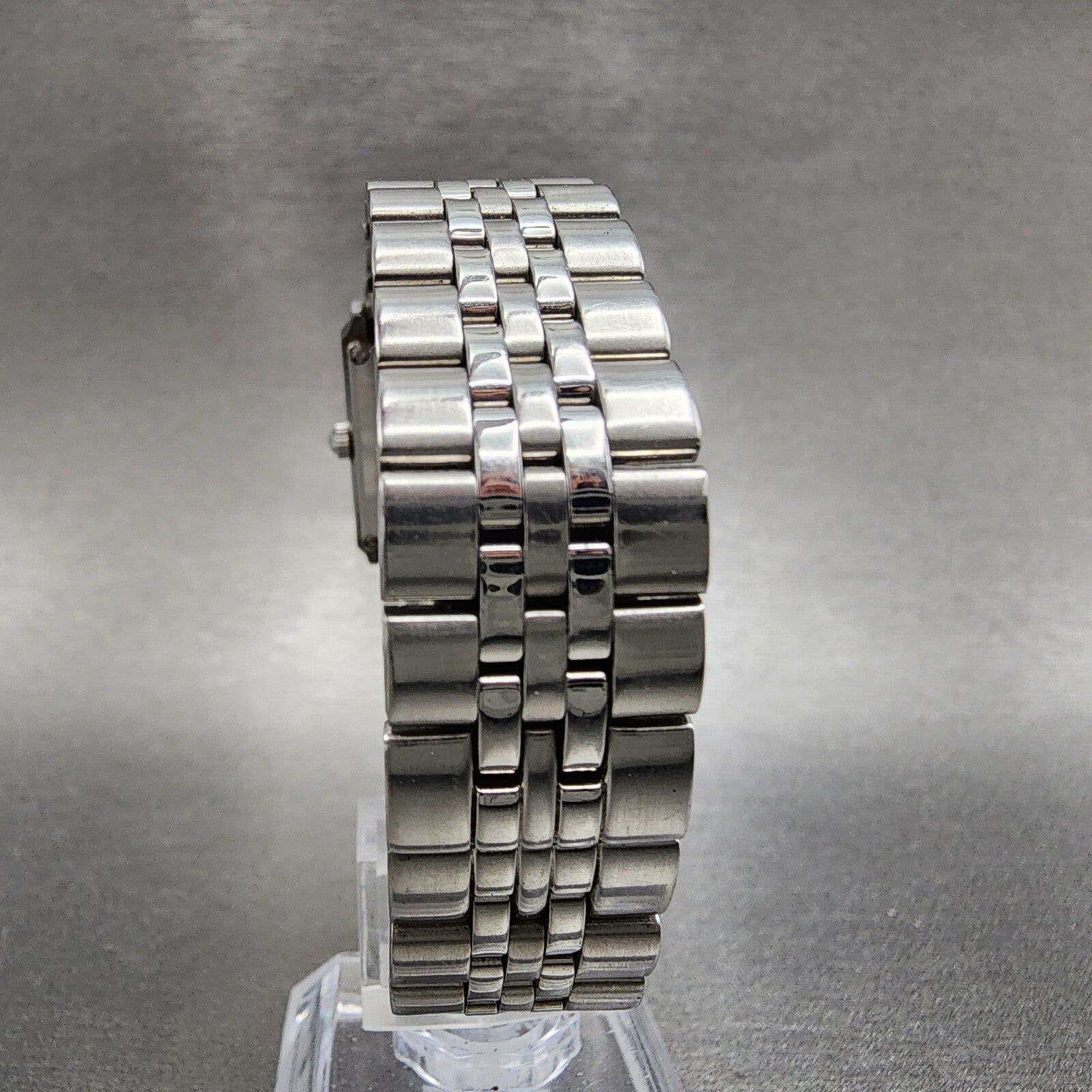 Rado Diastar Tank Watch Women 20mm Gray Dial Gray Tone Rectangle New Battery7