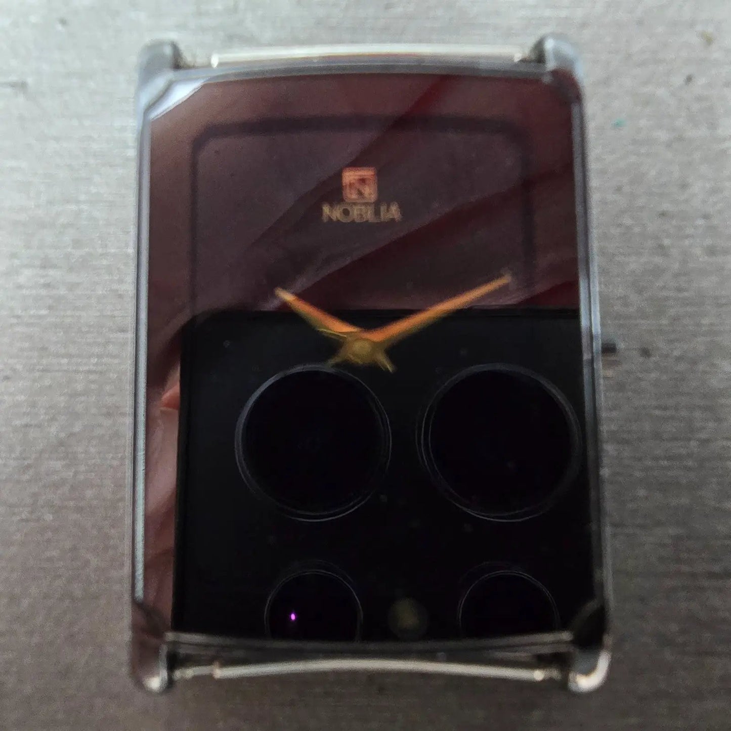 Citizen Noblia Tank Watch Men 24mm Black Dial Black Tone 4621-E63140 PARTS2