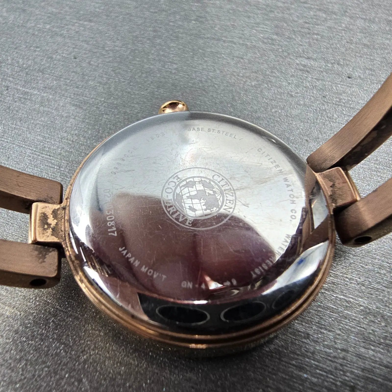 Citizen Eco-Drive Watch Women 28mm MOP Dial Rose Gold Tone E031-R008960 Runs8