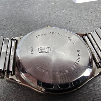 Jules Jurgensen Watch Men 34mm Champange Dial Two Tone Daydate Round New Battery9