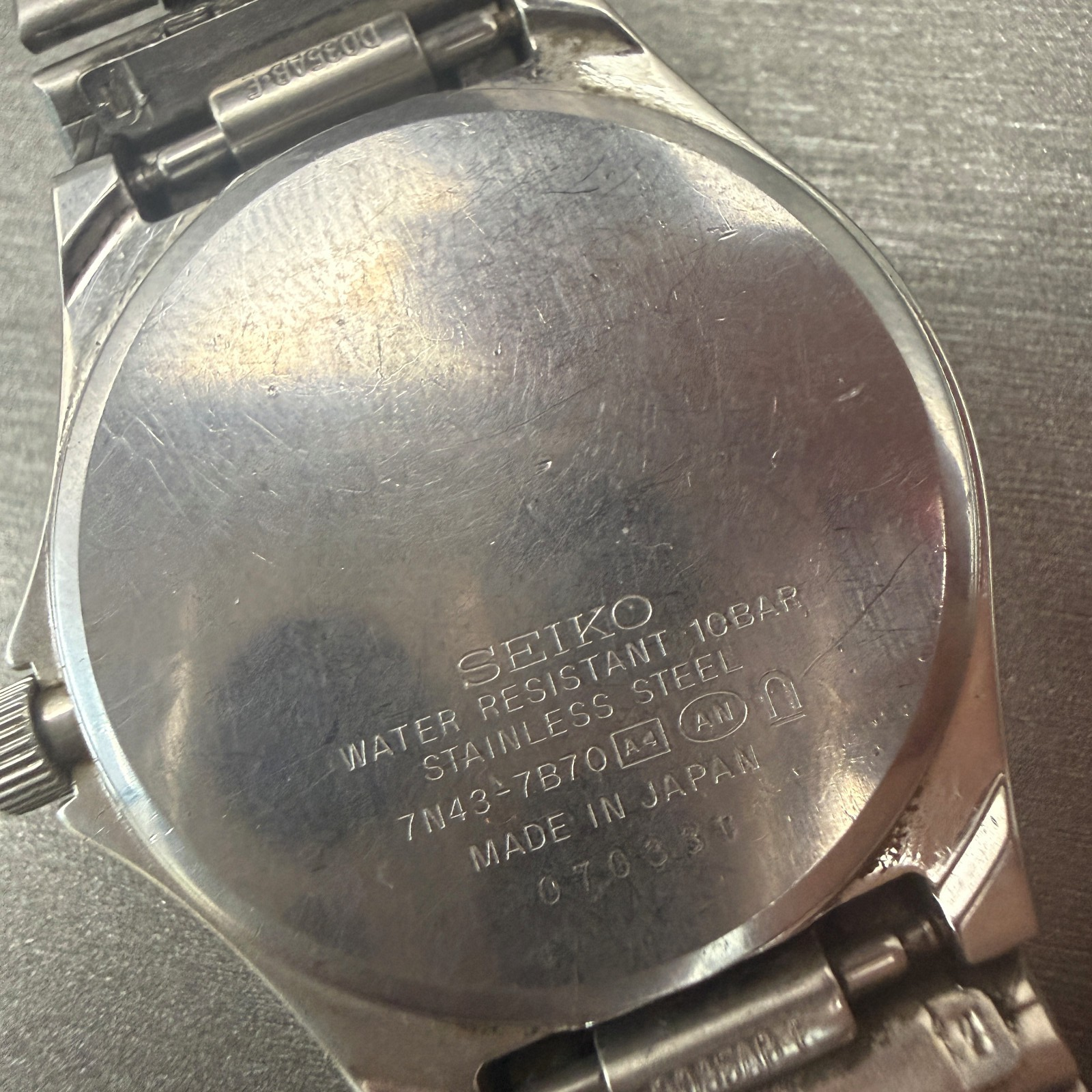 Seiko Spirit Watch Men 34mm White Dial Silver  Daydate Round 7N43-7B70 New Batt10