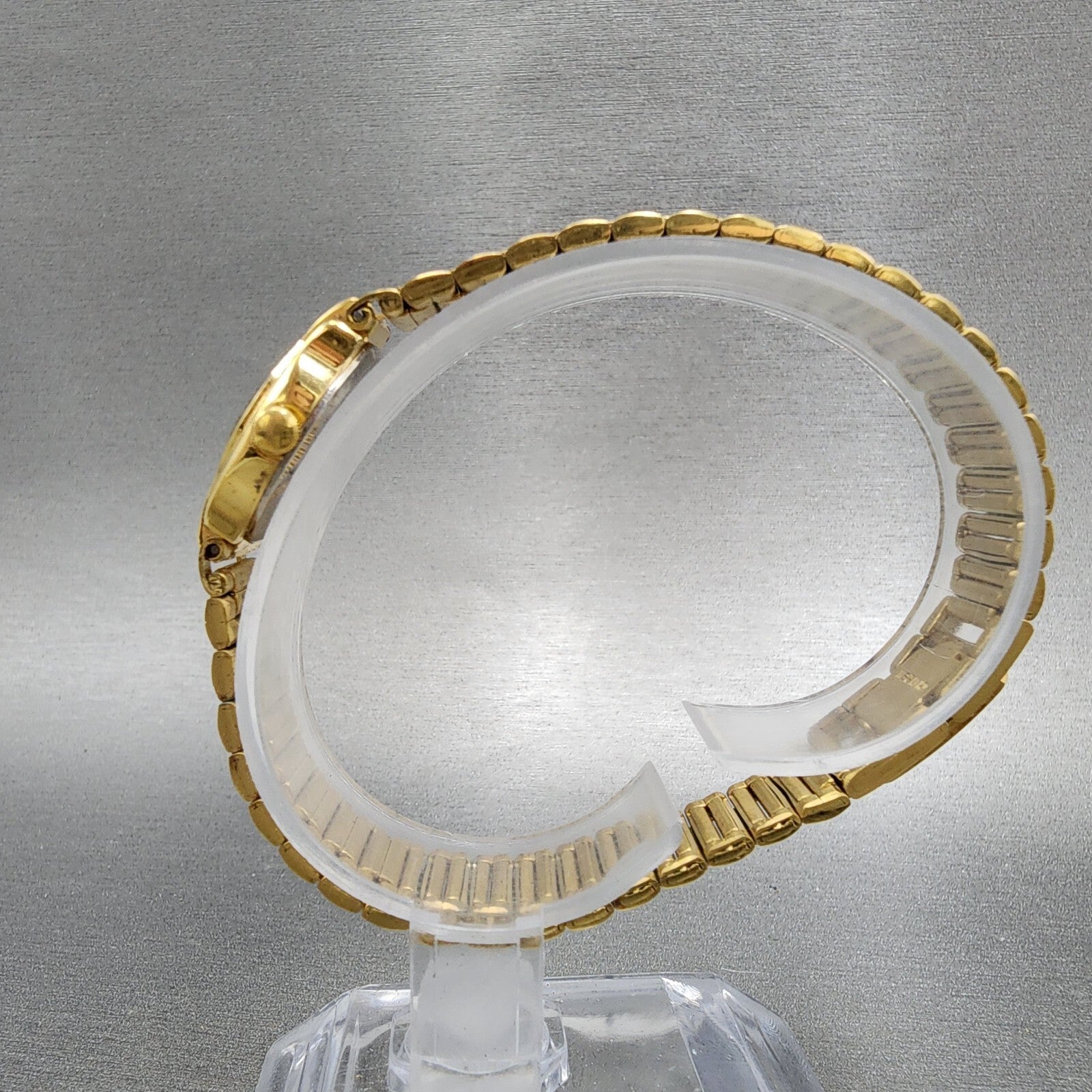 Citizen CQ Watch Women 17mm Black Dial Gold Tone Round 3220S10034 New Battery6