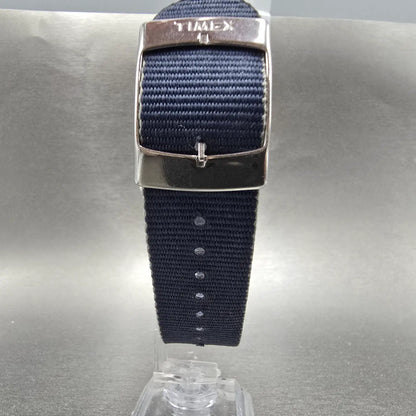 Timex Weekender Watch Men 38mm White Dial Silver Tone TW2P72300 New Battery Blue7