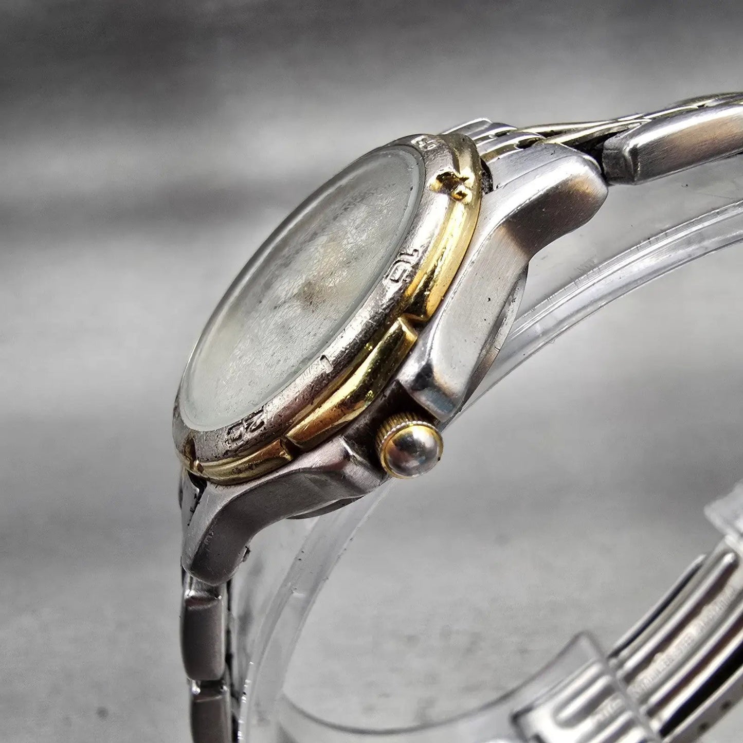 Citizen Watch Women 24mm Silver Dial Two Tone Date Round 1012-S72684 New Battery2