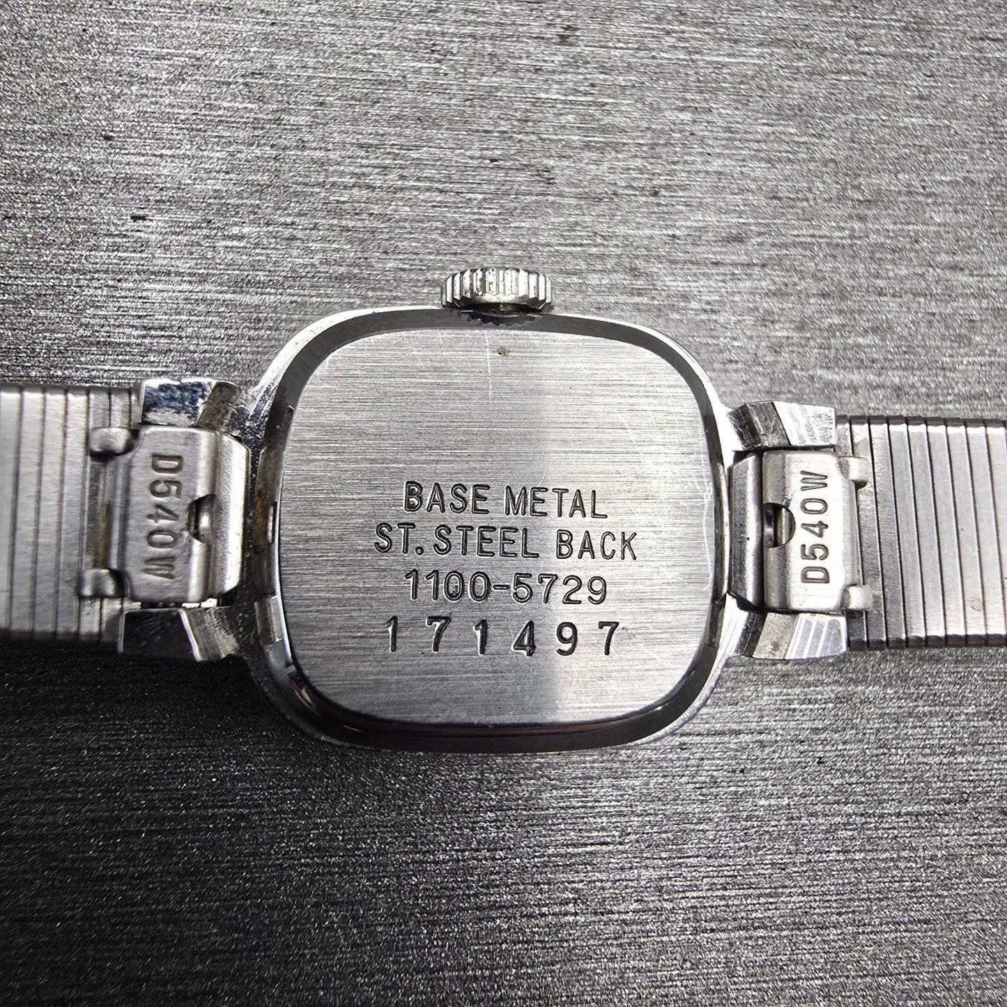 Seiko Watch Women 17mm Blue Dial Silver Tone Rectangle 1100-5729 Manual Works10