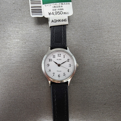 Seiko Alba Watch Women 26mm White Dial Silver Tone Round VJ21KXV0 New Battery0