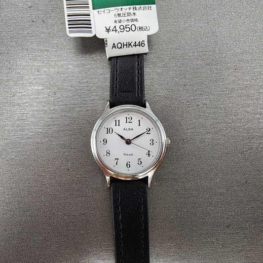Seiko Alba Watch Women 26mm White Dial Silver Tone Round VJ21KXV0 New Battery0