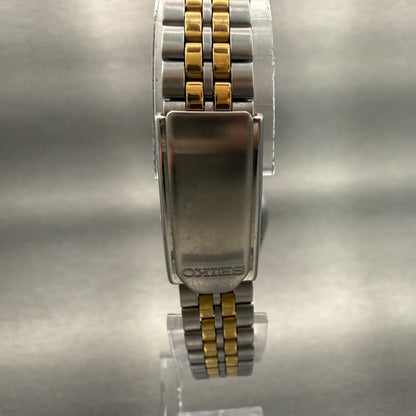 Seiko Watch Women 24mm White Dial Two Tone Daydate Round 7N83-0011 New Battery7