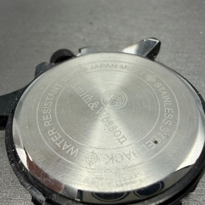 Smith & Wesson Dive Watch Men 45mm Black Dial Black Tone Date Round New Battery6