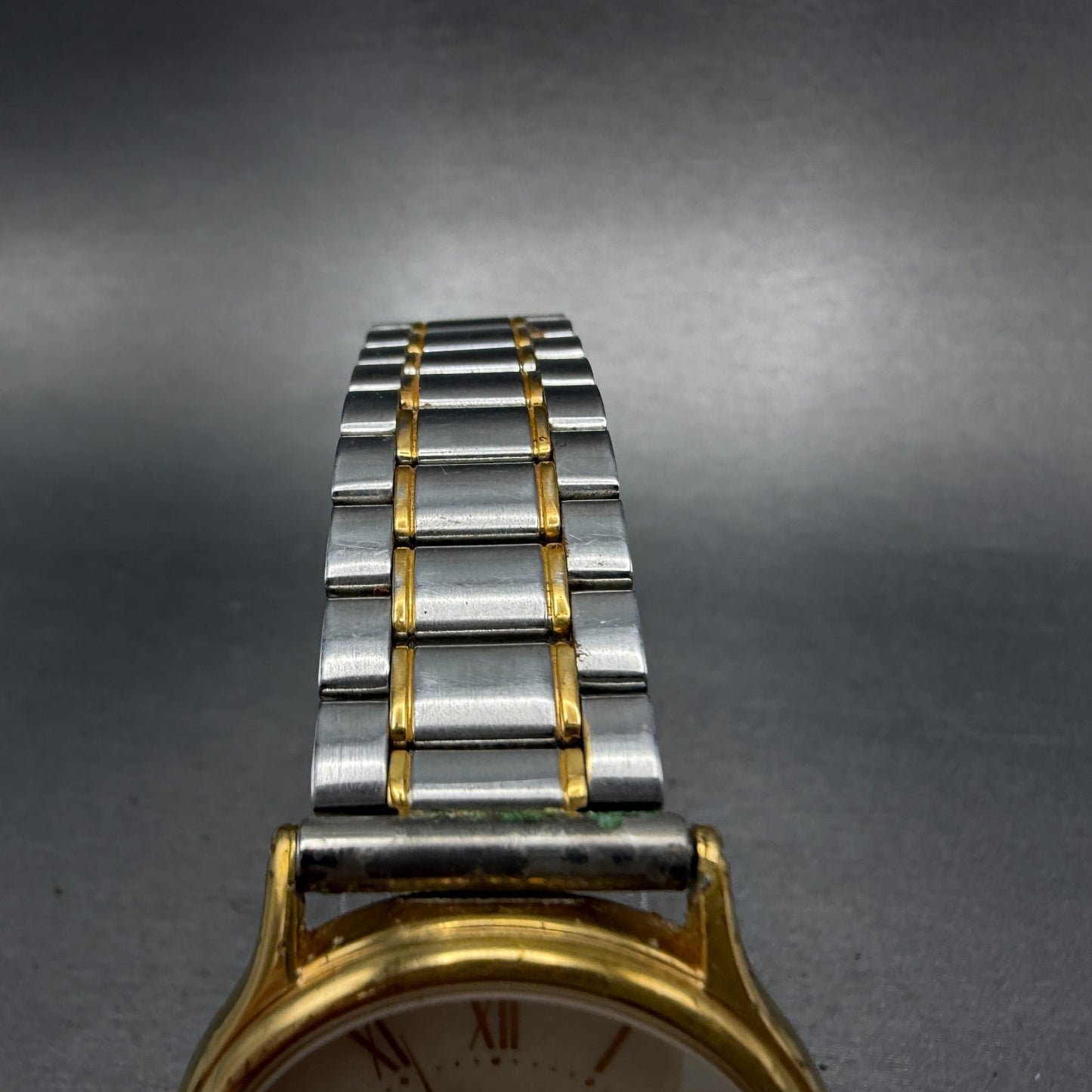 Seiko Spirit Watch Men 31mm Champagne Dial Two Tone Round 5e31-6040 PARTS VTG5