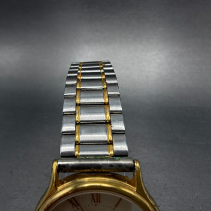 Seiko Spirit Watch Men 31mm Champagne Dial Two Tone Round 5e31-6040 PARTS VTG5