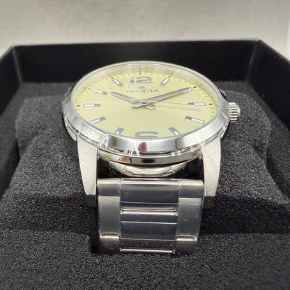 Invicta Celestial Watch Men 43mm Cream Dial Silver Round Bracelet 484922