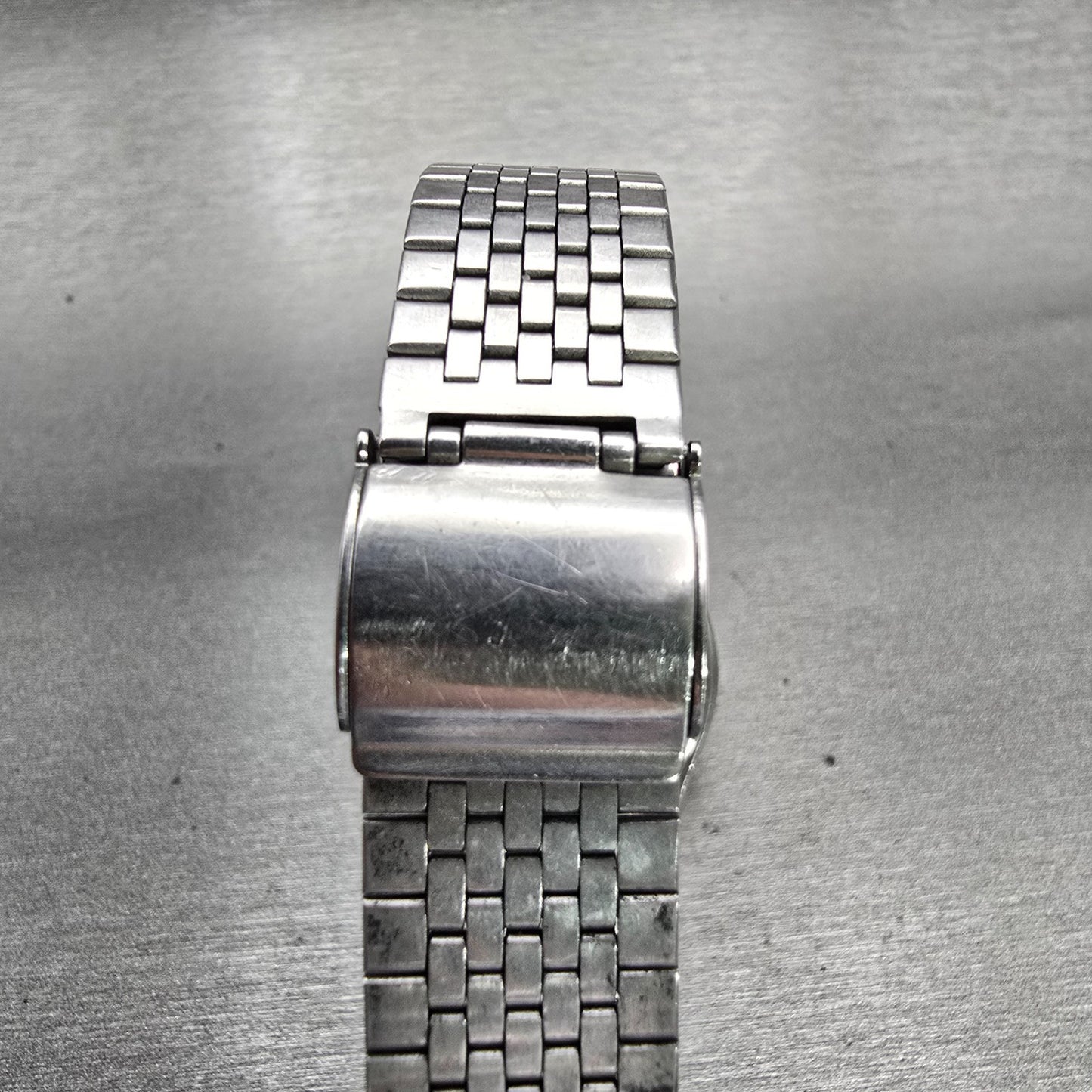 Seiko Watch Men 33mm Pink Dial Silver Tone Daydate Round 7813-8009 New Battery7