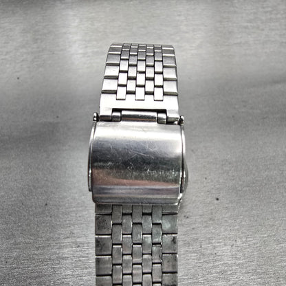 Seiko Watch Men 33mm Pink Dial Silver Tone Daydate Round 7813-8009 New Battery7