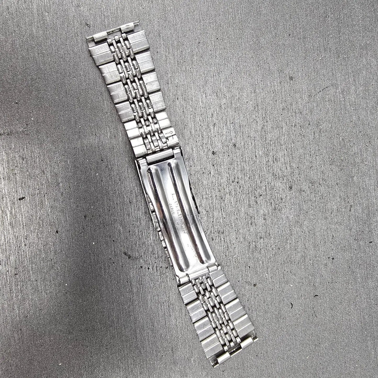 Seiko Beads Of Rice Bracelet 20mm Stainless Steel Silver Tone Tri Folding Clasp5