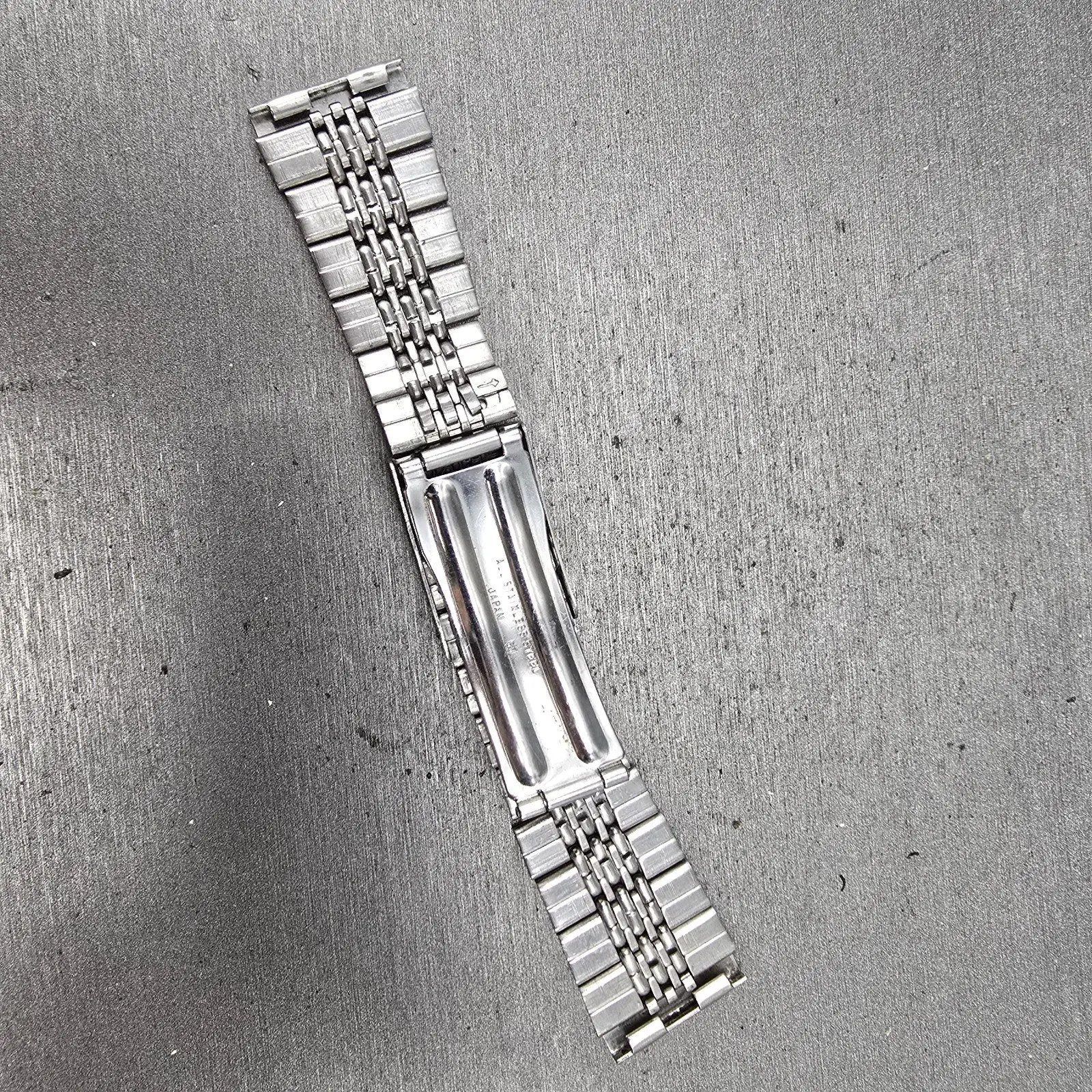 Seiko Beads Of Rice Bracelet 20mm Stainless Steel Silver Tone Tri Folding Clasp5