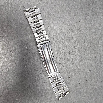 Seiko Beads Of Rice Bracelet 20mm Stainless Steel Silver Tone Tri Folding Clasp5