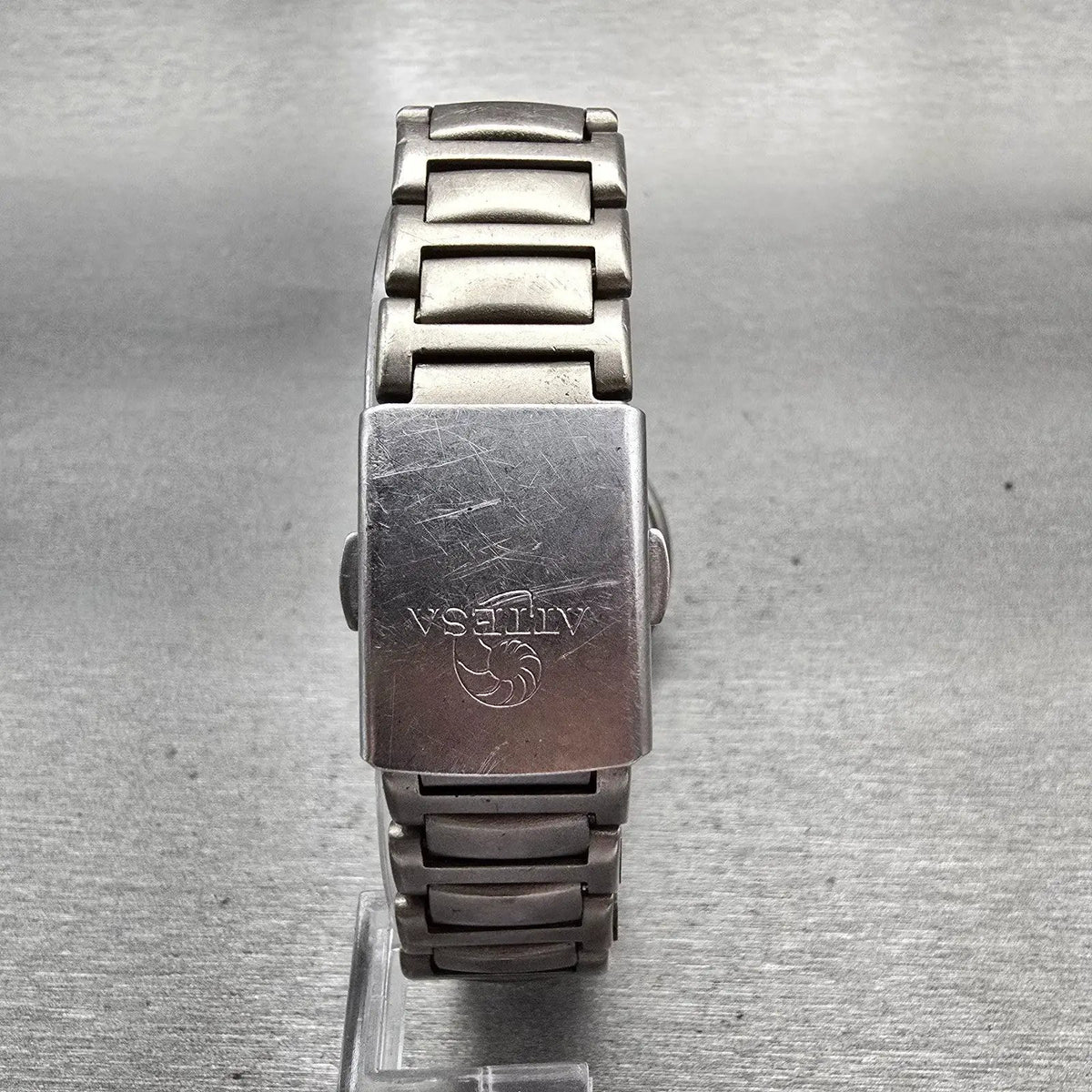 Citizen Attesa Watch Men 35mm Silver Dial Titanium Date 5510-F51758 New Battery7