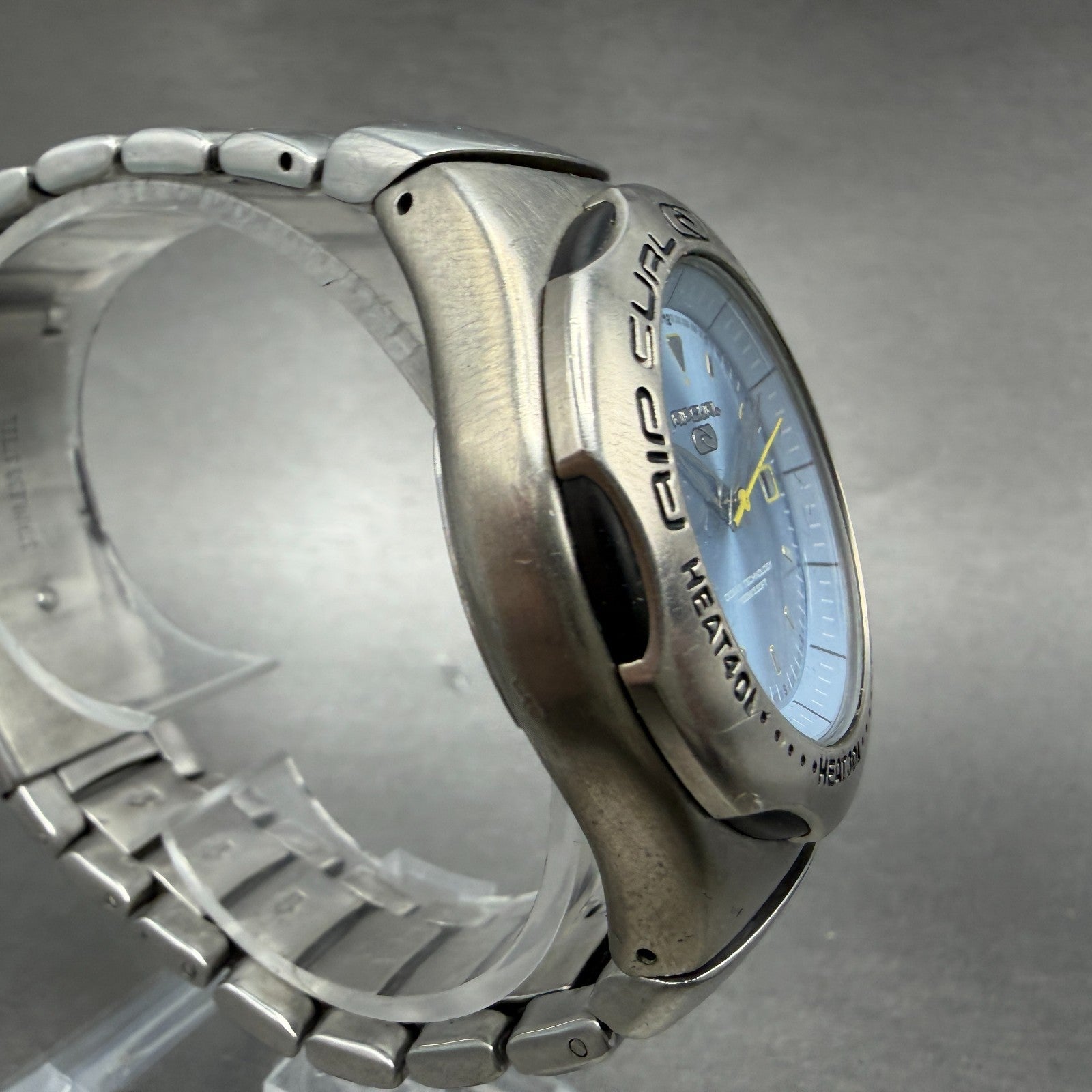 Ripcurl Dive Watch Men 40mm Blue Dial Steel Date Round  New Battery3