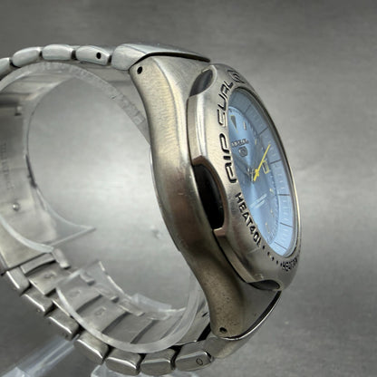 Ripcurl Dive Watch Men 40mm Blue Dial Steel Date Round  New Battery3