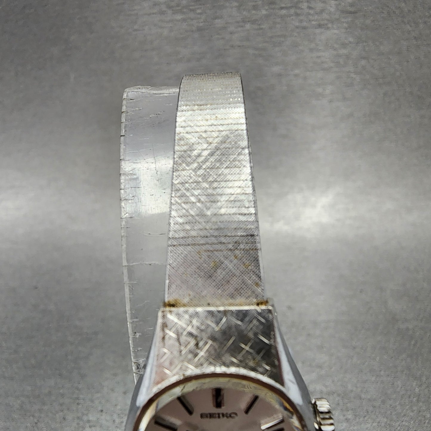 Seiko Special Watch Women 19mm White Dial White Gold Plated Manual Wind Runs4