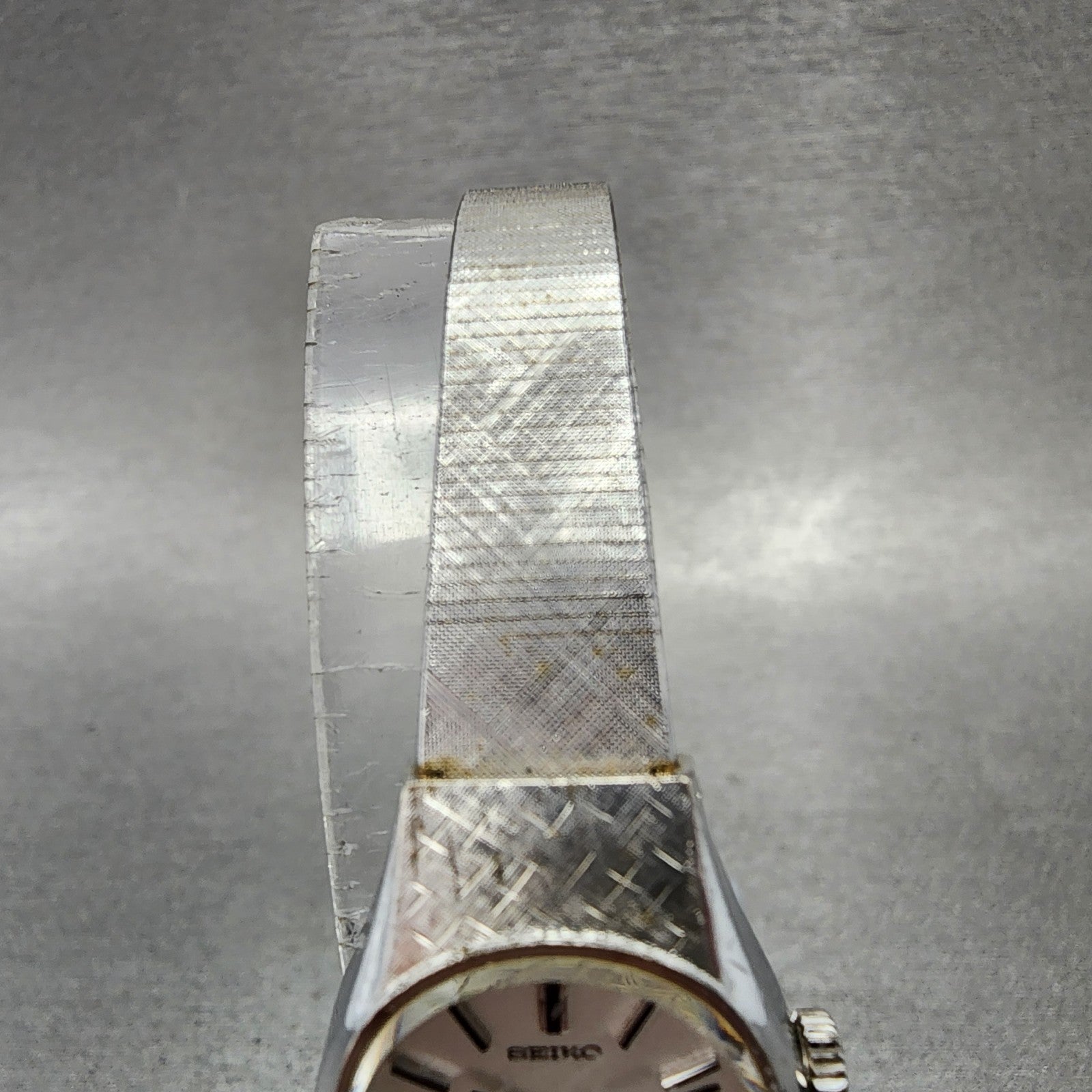 Seiko Special Watch Women 19mm White Dial White Gold Plated Manual Wind Runs4