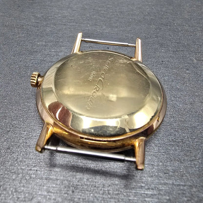 Seiko Crown Watch Men 35mm White Dial Gold Round Manual Wind 15002 JDM PARTS8