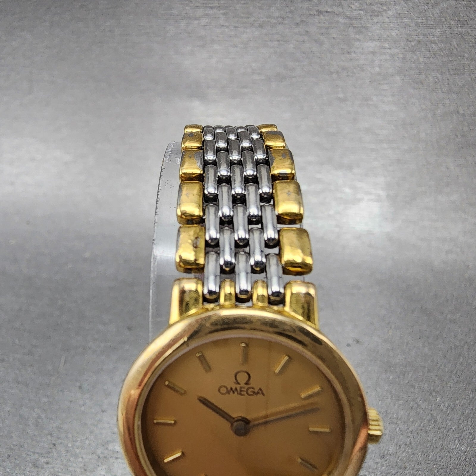Omega De Ville Watch Women 22mm Gold Dial Two Tone 795.0897.2 Warranty Card PART5
