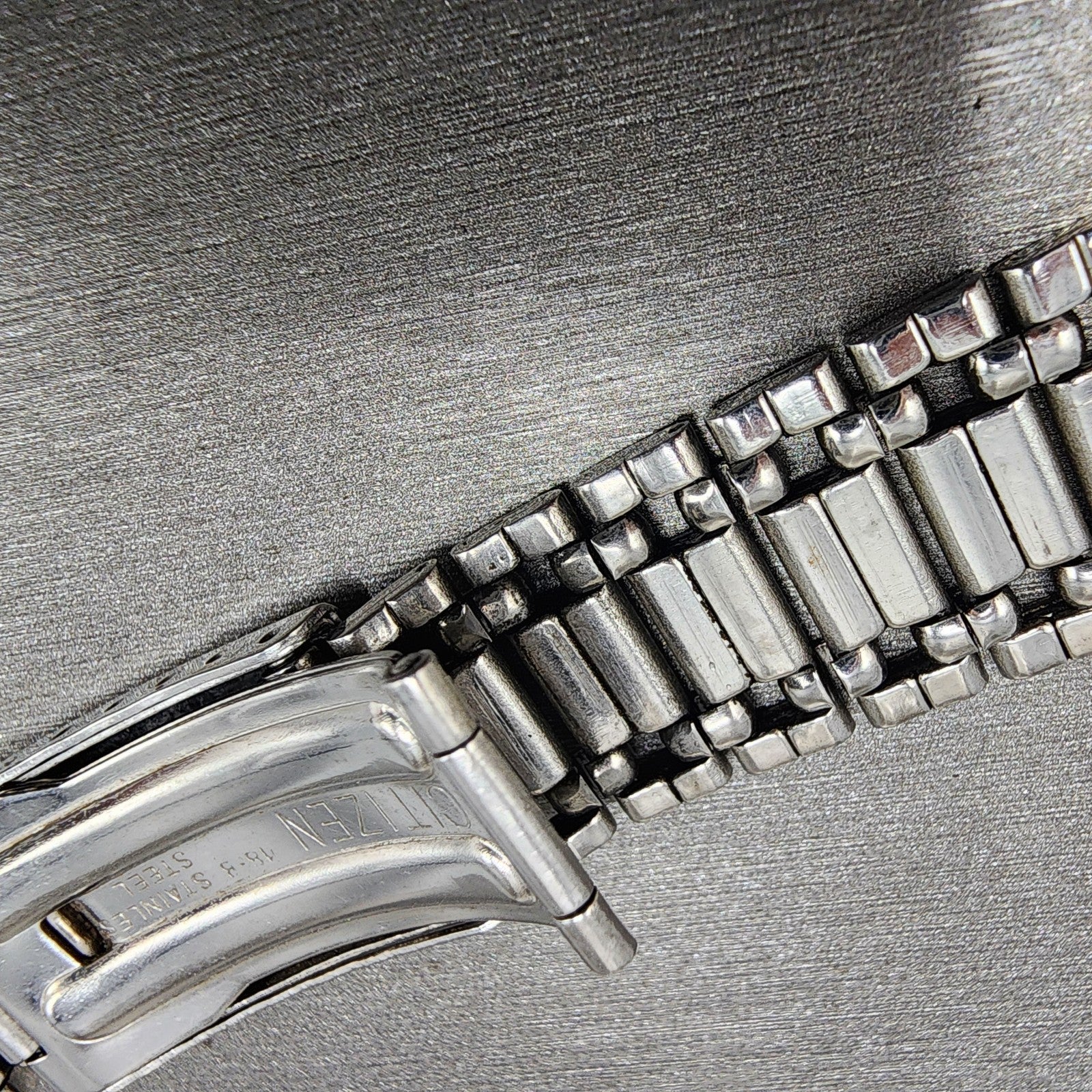 Citizen Bracelet 12mm Stainless Steel Tri Folding Clasp  Vintage9