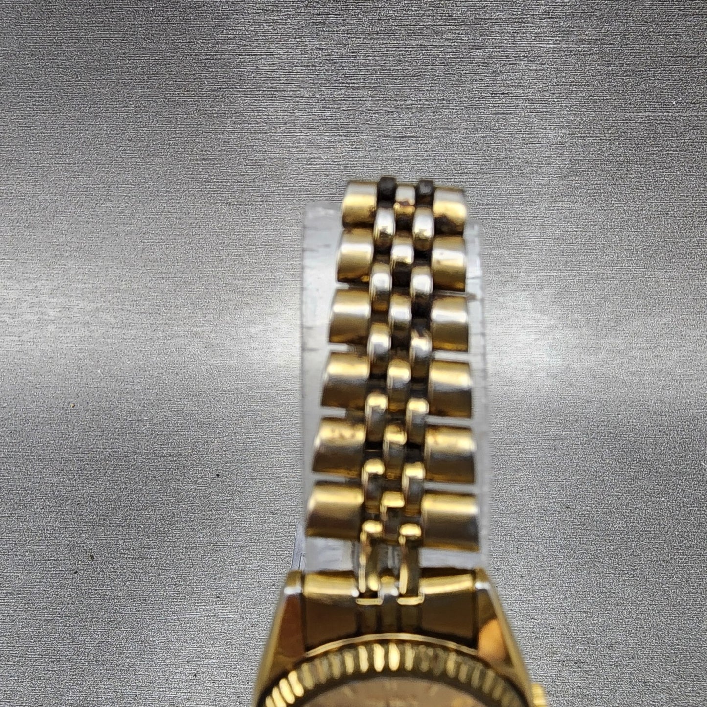 Seiko Watch Women 24mm Gold Dial Gold Tone Daydate Round 7N830041 New Battery4