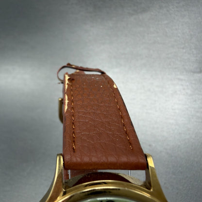 Seiko Alba Watch Men 36mm Luminous Dial Gold Tone Round VJ21-KCG0 New Battery4