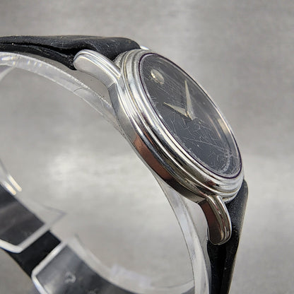 Movado Muesem Watch Women 26mm Black Dial Silver Tone NO BACK!! New battery4