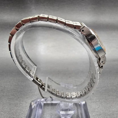 Seiko Pulsar Watch Women 16mm Gray Dial Silver Tone Oval Y590-5409 New Battery8