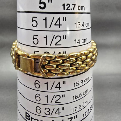 Seiko Watch Women 15mm Champagne Dial Gold Tone Oval Y150-5M89 New Battery VTG9