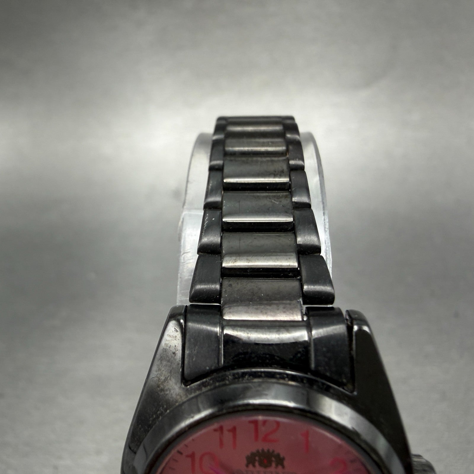 Orient Tri Star Watch Women 24mm Pink Dial Black Tone Date Automatic Runs4