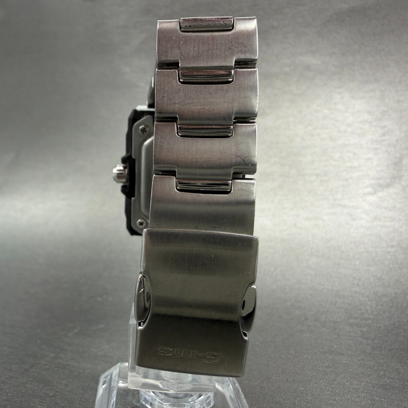 Casio Baby-G GMS Watch Women 29mm Red Dial Silver Tone Rectangle New battery7