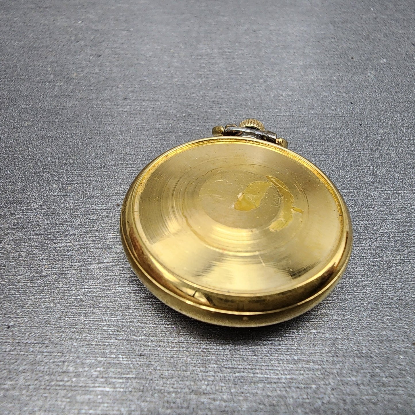 Citizen Pendant Watch Women 29mm Gold Dial Gold Tone Manual Wind Round Runs7