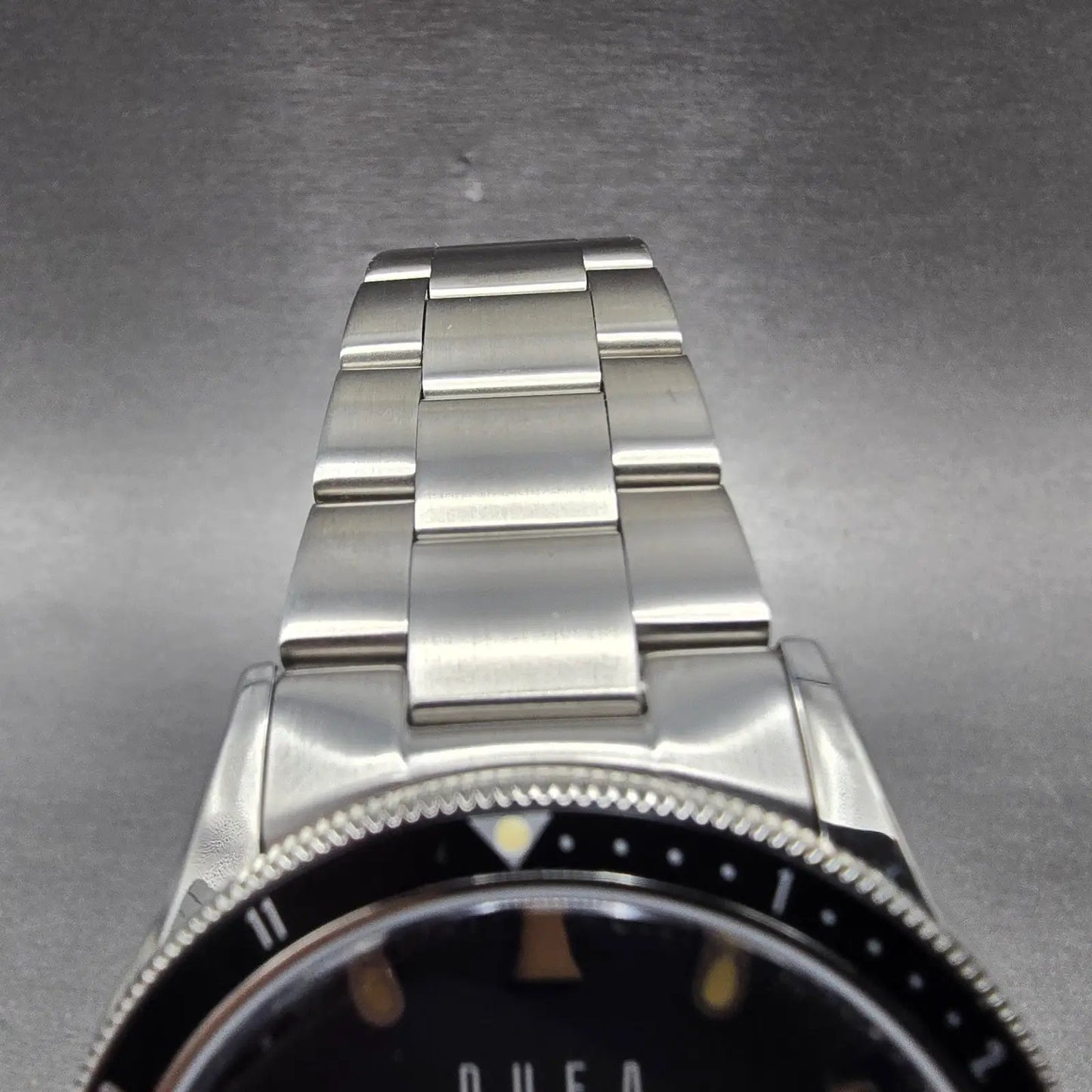 Dufa Tauchen Dive Watch Men 42mm Green Dial Steel Round Mecha Quartz New Battery4