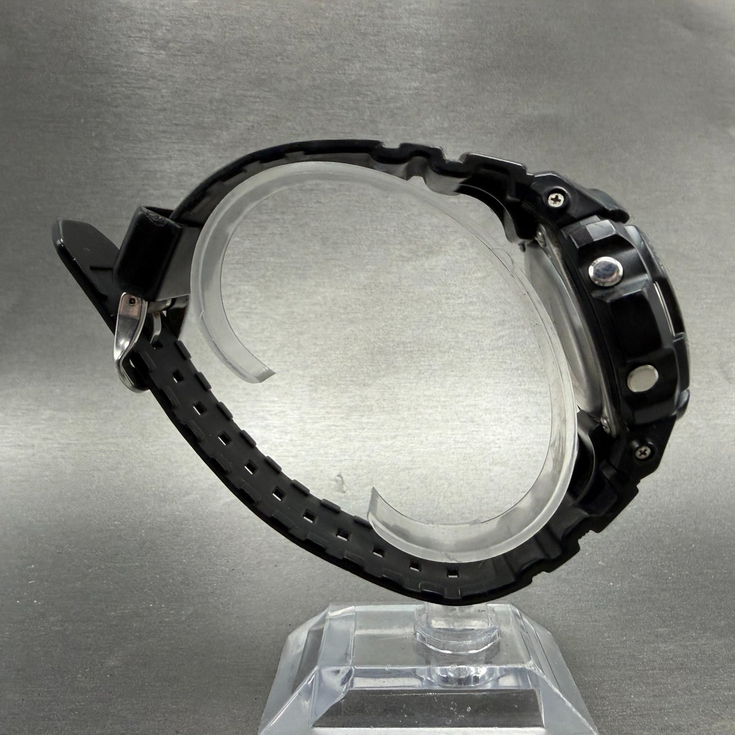Casio G-Shock AW-590 Watch Men 47mm Black Tone Gray Bezel Alarm Chrono New BattL8