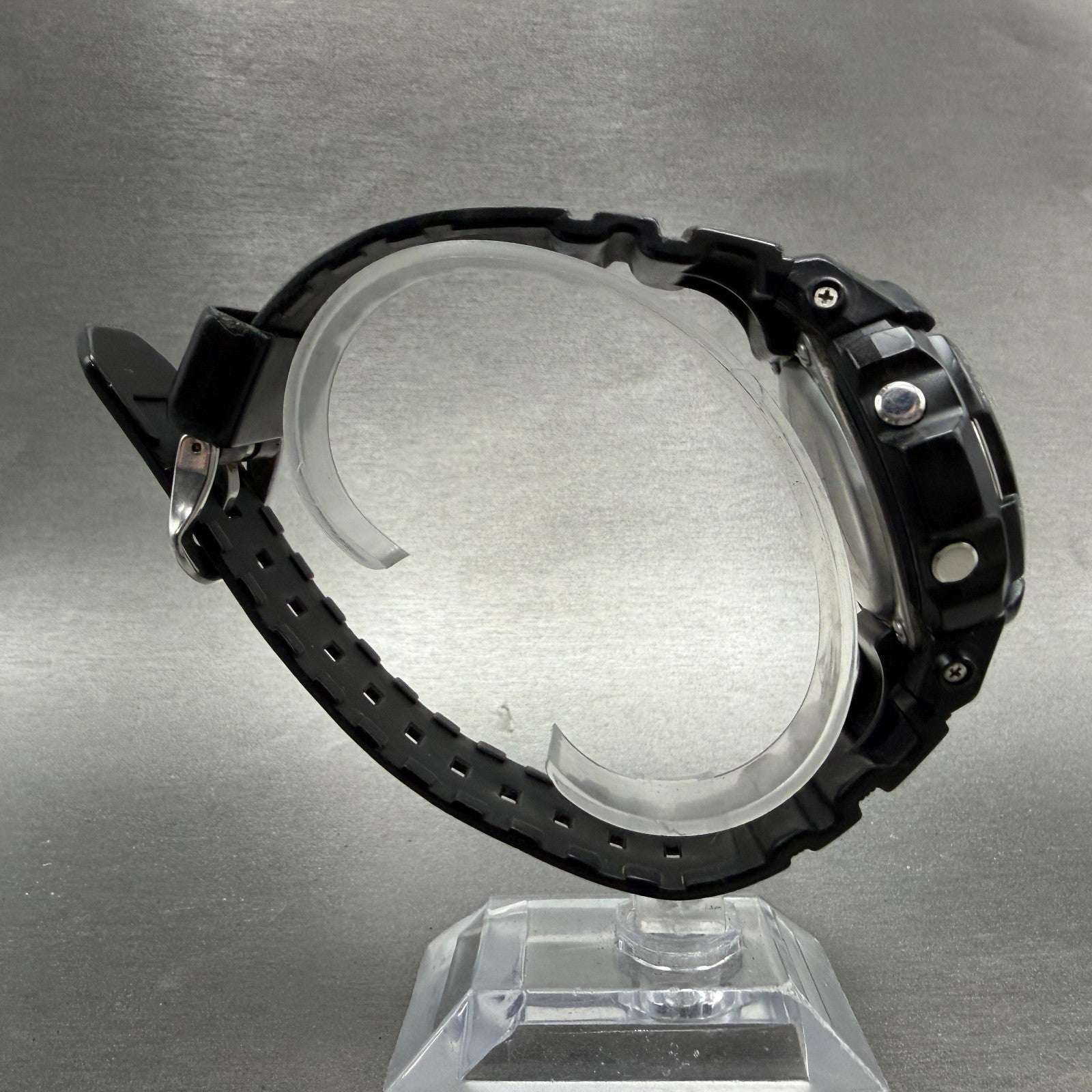 Casio G-Shock AW-590 Watch Men 47mm Black Tone Gray Bezel Alarm Chrono New BattL8