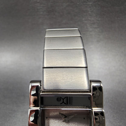 Seiko Watch Women 24mm Silver Dial Silver Tone Rectangle 4N007059 New battery4